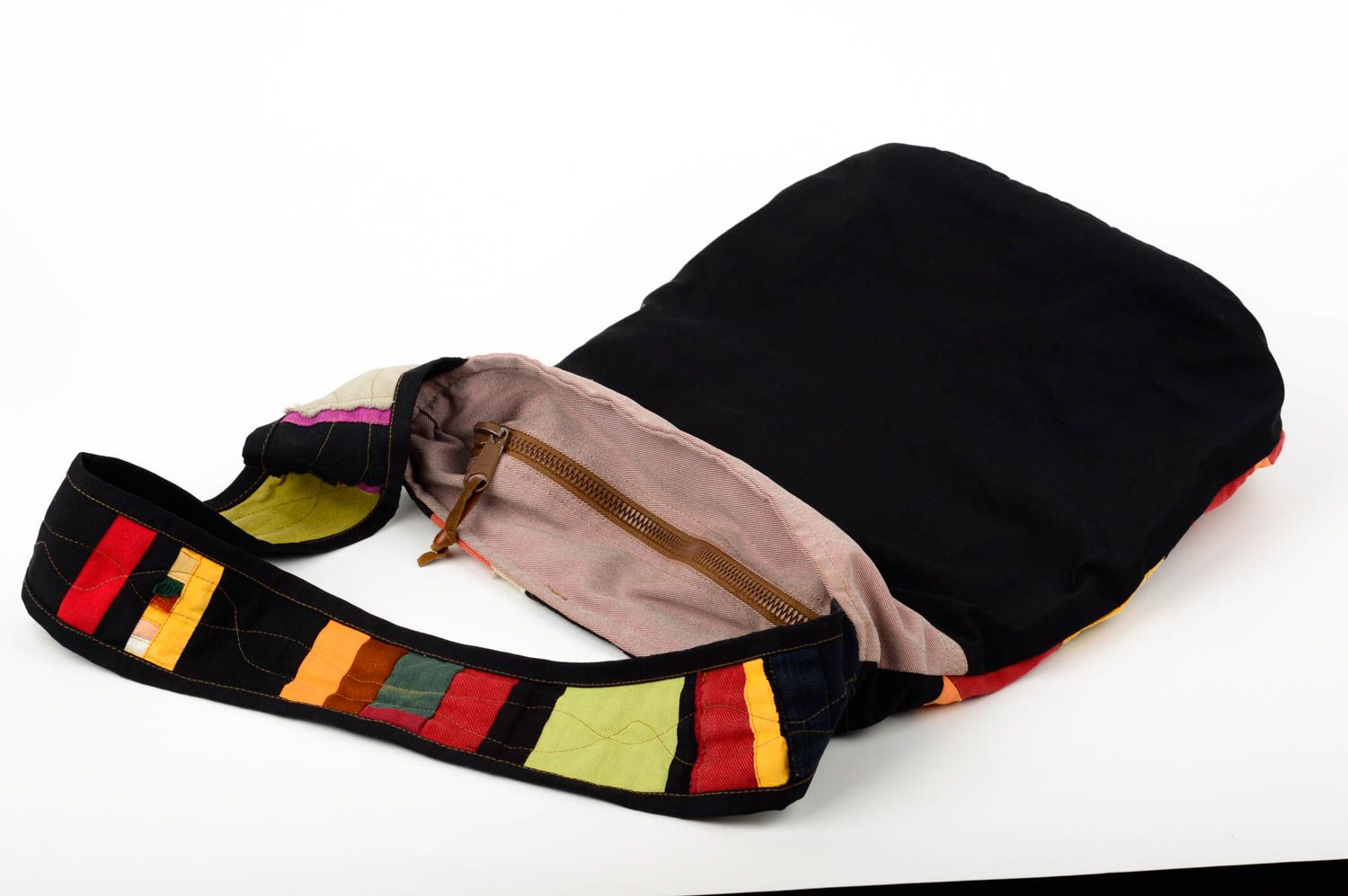 Сумка ручной работы лоскутное шитье большая сумка через плечо текстильная сумка фото 4