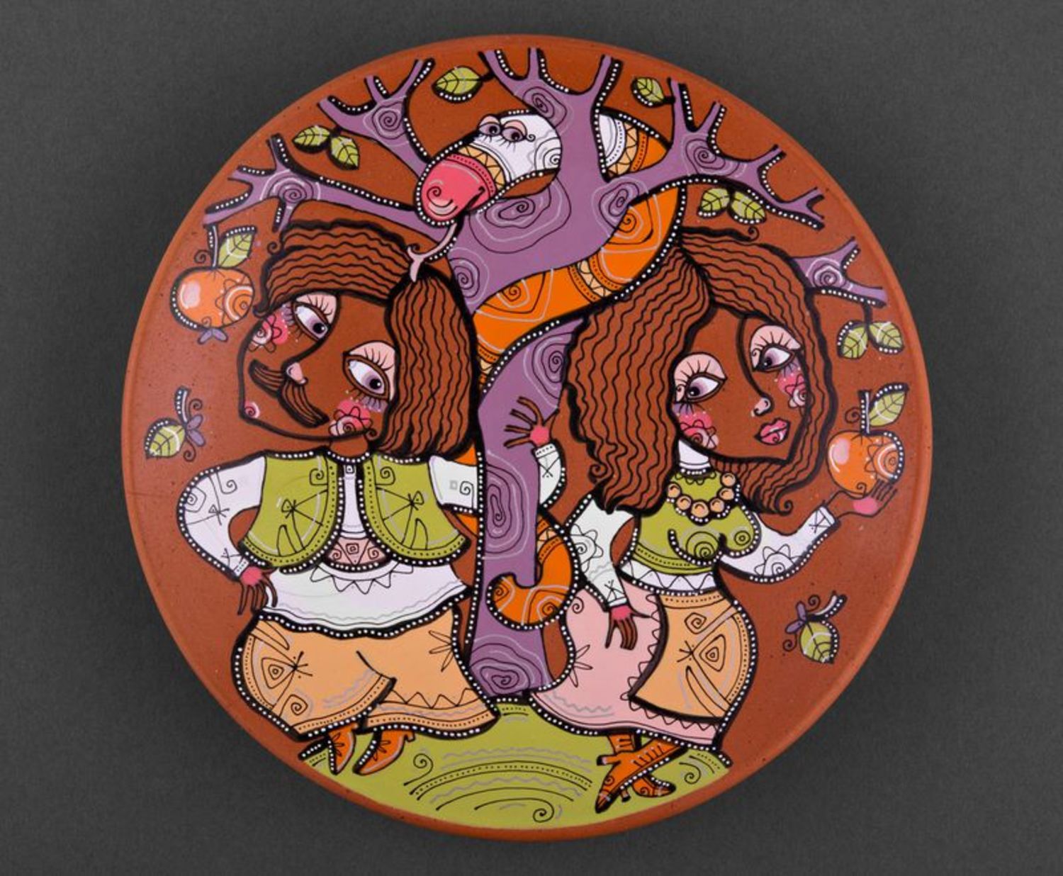 Decorative plate Adam and Eve photo 4