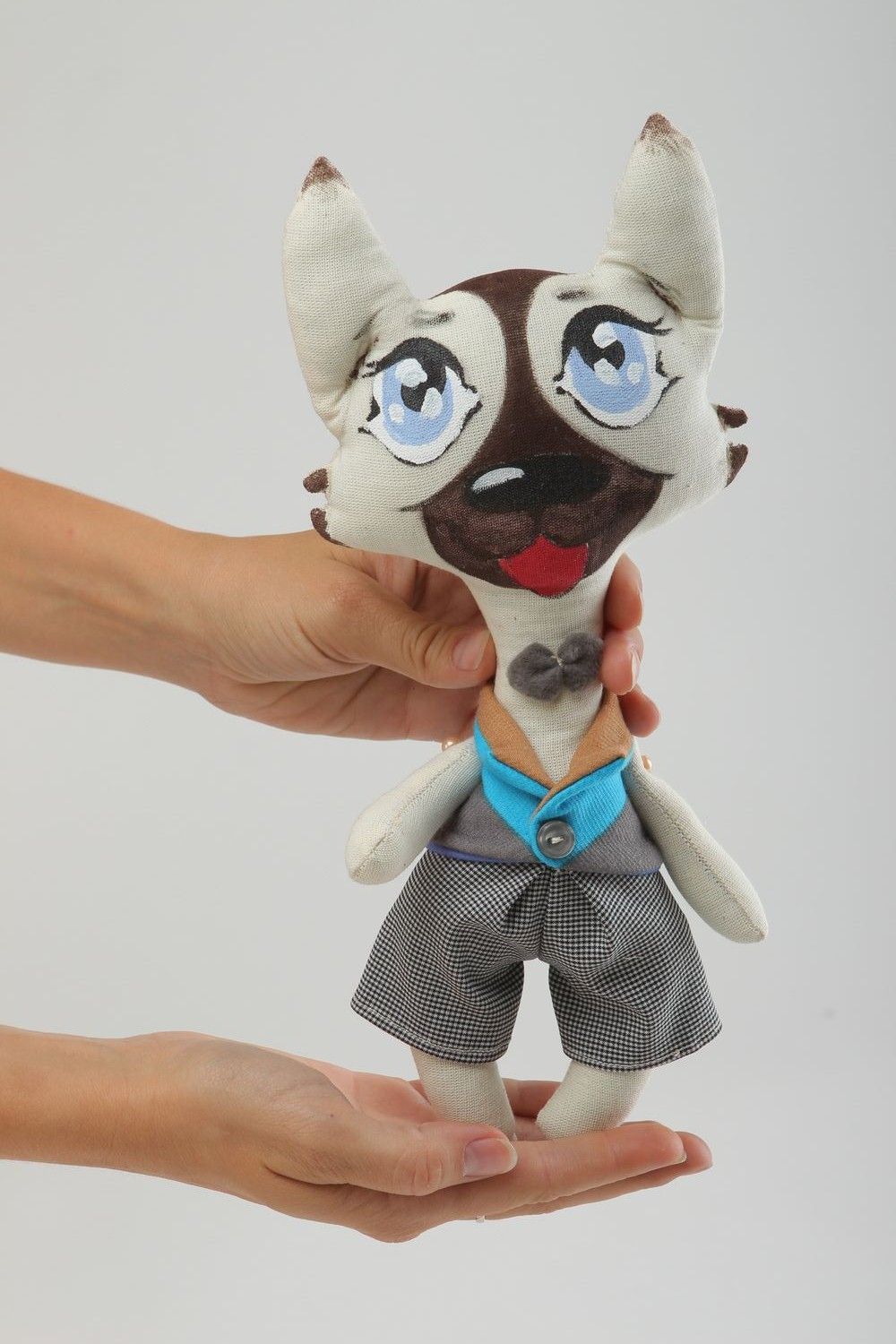 Juguete artesanal regalo para niño juguete original muñeco de tela Perro foto 5