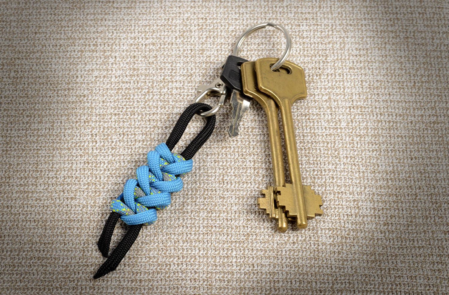 Handmade Schlüssel schmuck Schlüsselanhänger originell Geschenk für Freund blau foto 5