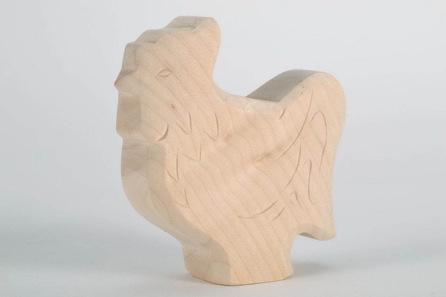 Figurine made from maple wood Cock photo 3