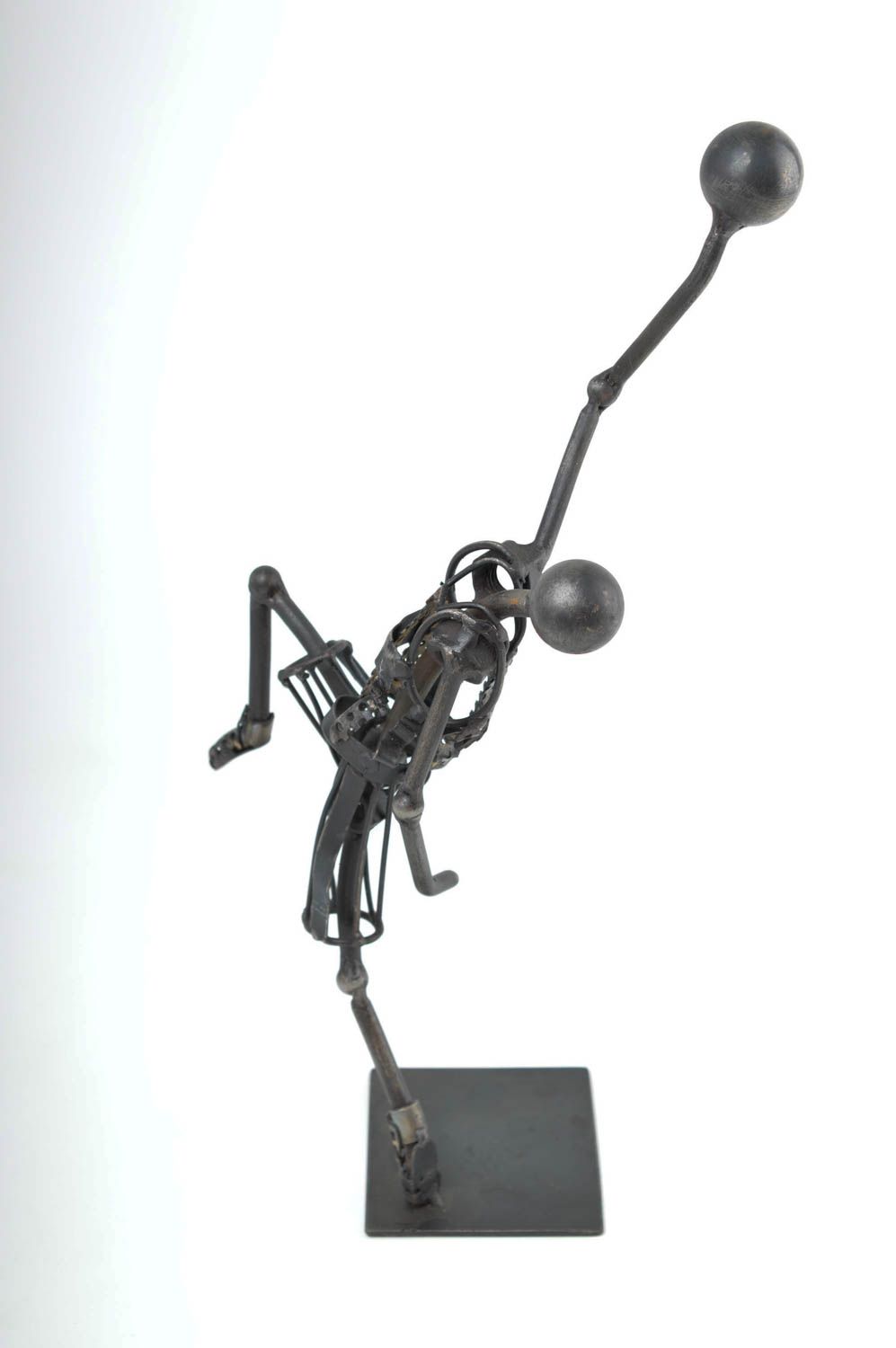 Figurine métal faite main Statuette design joueur de basket-ball Cadeau insolite photo 5