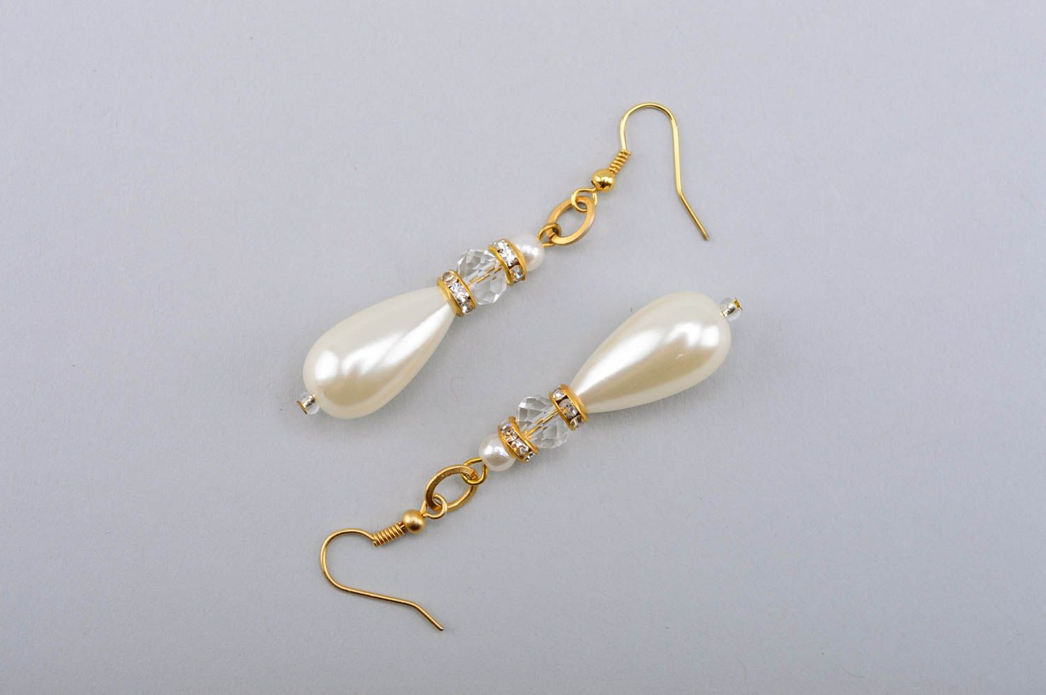 Beautiful handmade crystal earrings long beaded earrings cool jewelry designs photo 5