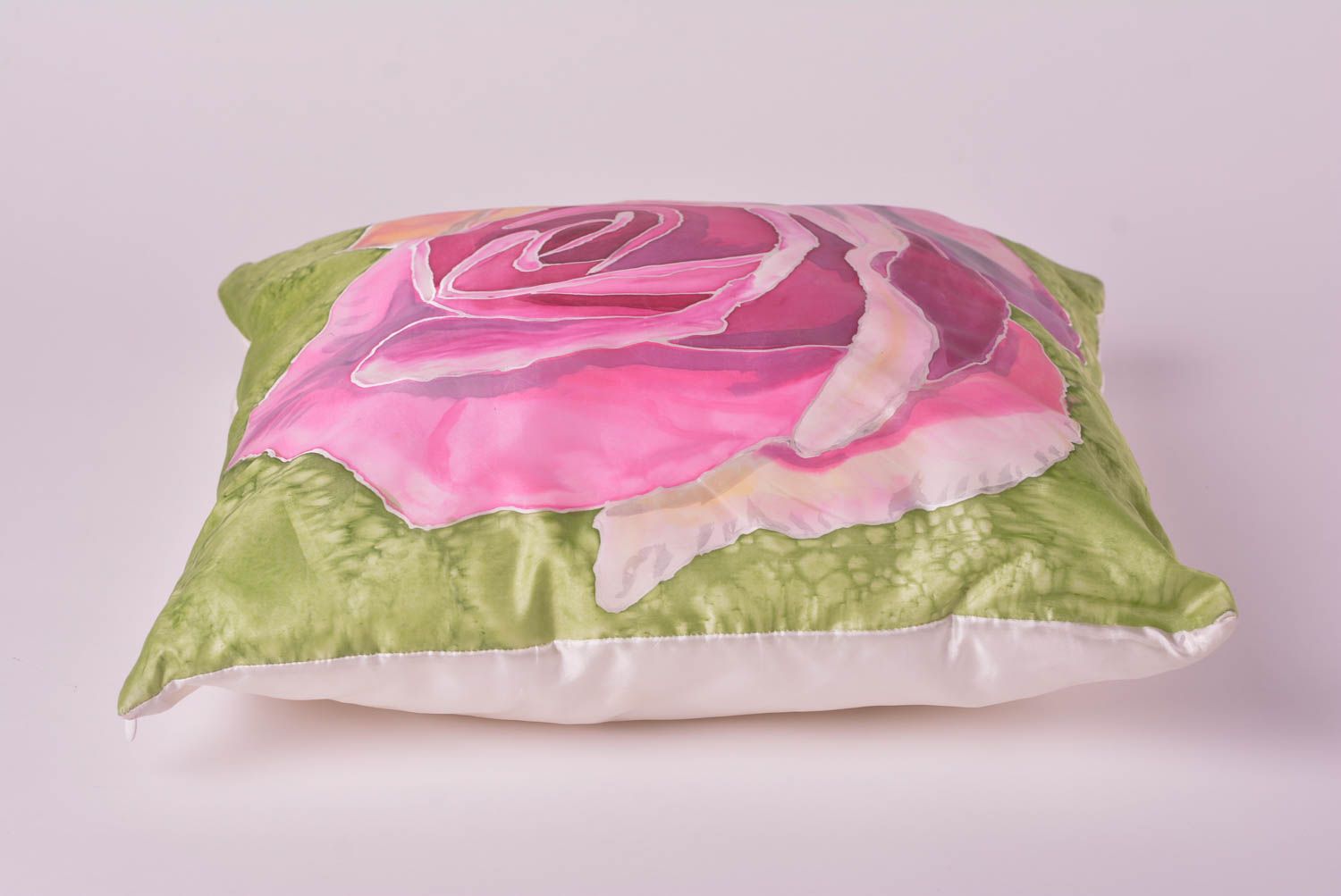 Подушка на диван хэнд мэйд декоративная подушка батик диванная подушка яркая фото 2