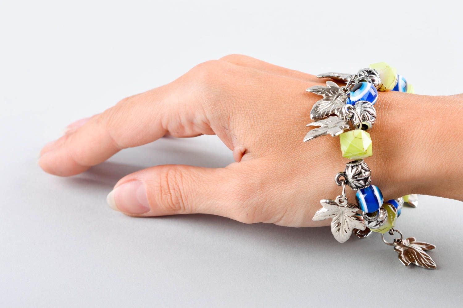 Handmade bracelet designer bracelet beaded accessory designer jewelry gift ideas photo 5