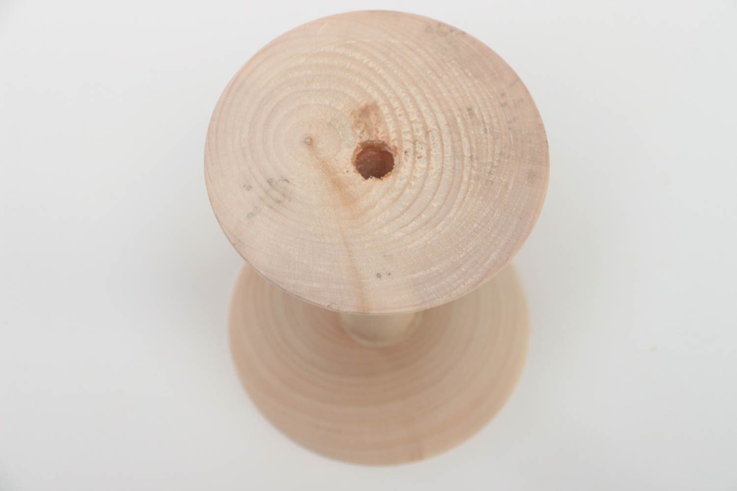 Handmade Holz Spule für Spitzen Rohling Kiefernholz zum Bemalen oder Decoupage foto 3
