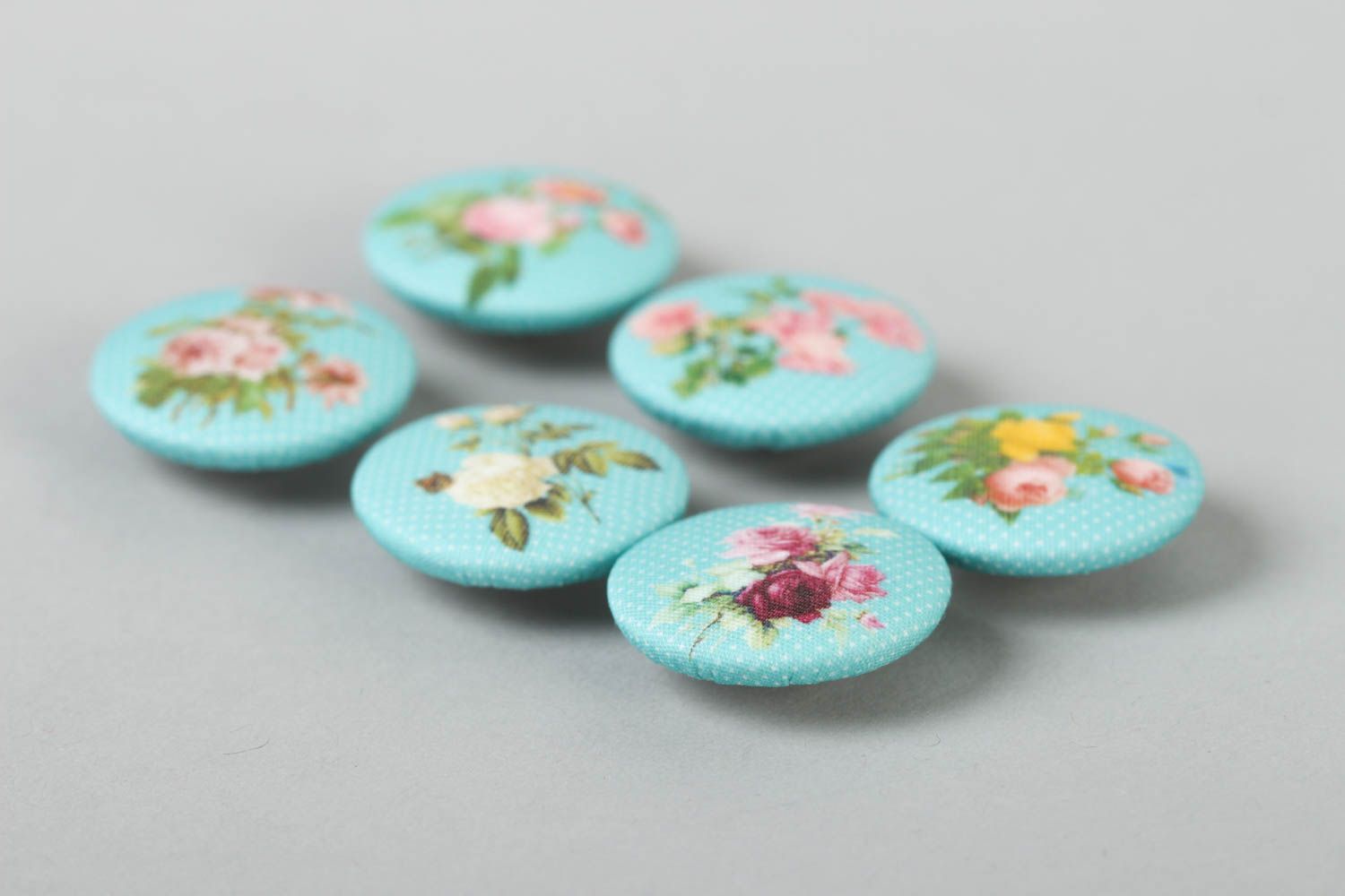 Fittings for clothes 6 handmade buttons needlework supplies sewing accessories photo 3