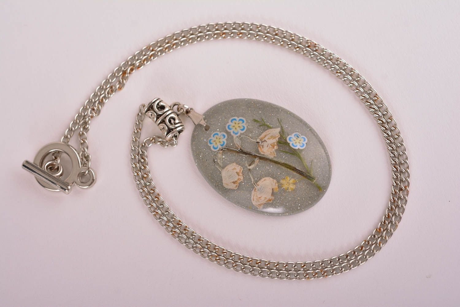 Handmade pendant epoxy resin jewelry gift ideas unusual pendant gift for her photo 3