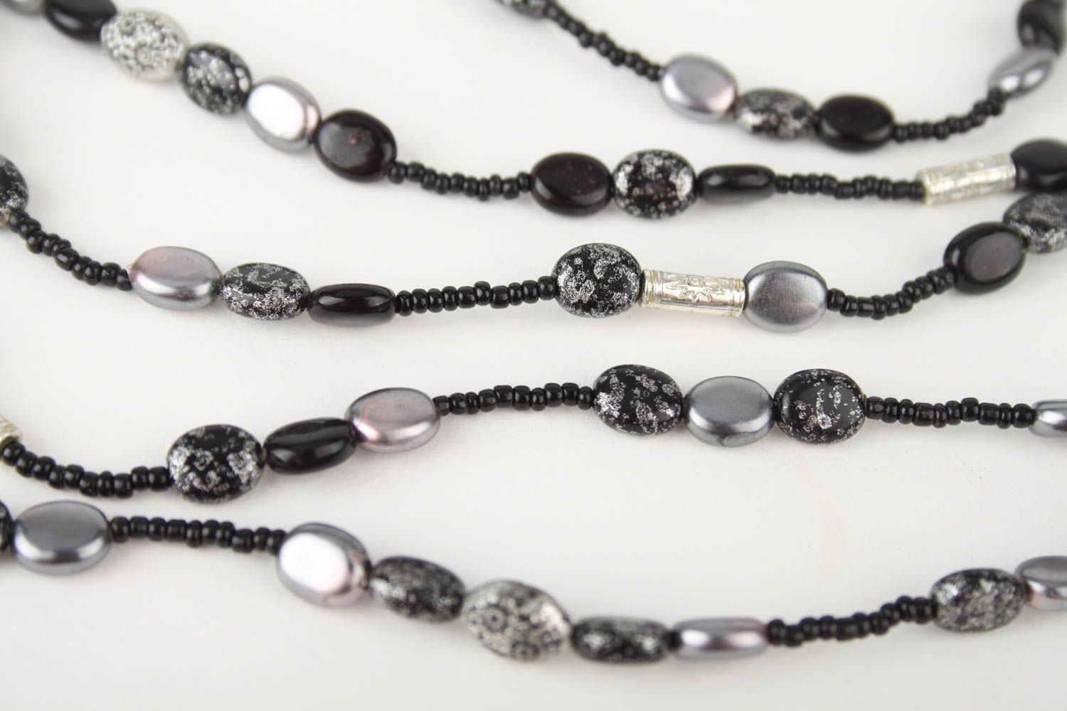 Handmade beads handmade accessories beautiful beaded necklace gift for girls  photo 4