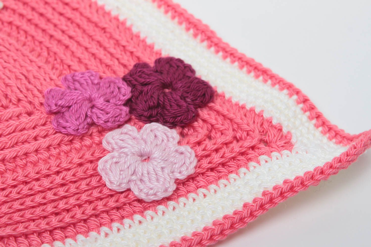 Beautiful handmade pot holder decorative crochet potholder home goods gift ideas photo 3