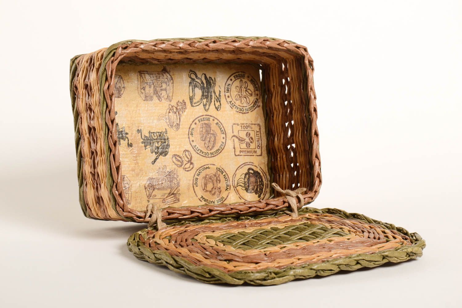 Handmade woven bread basket stylish lovely accessory beautiful kitchen utensils photo 4