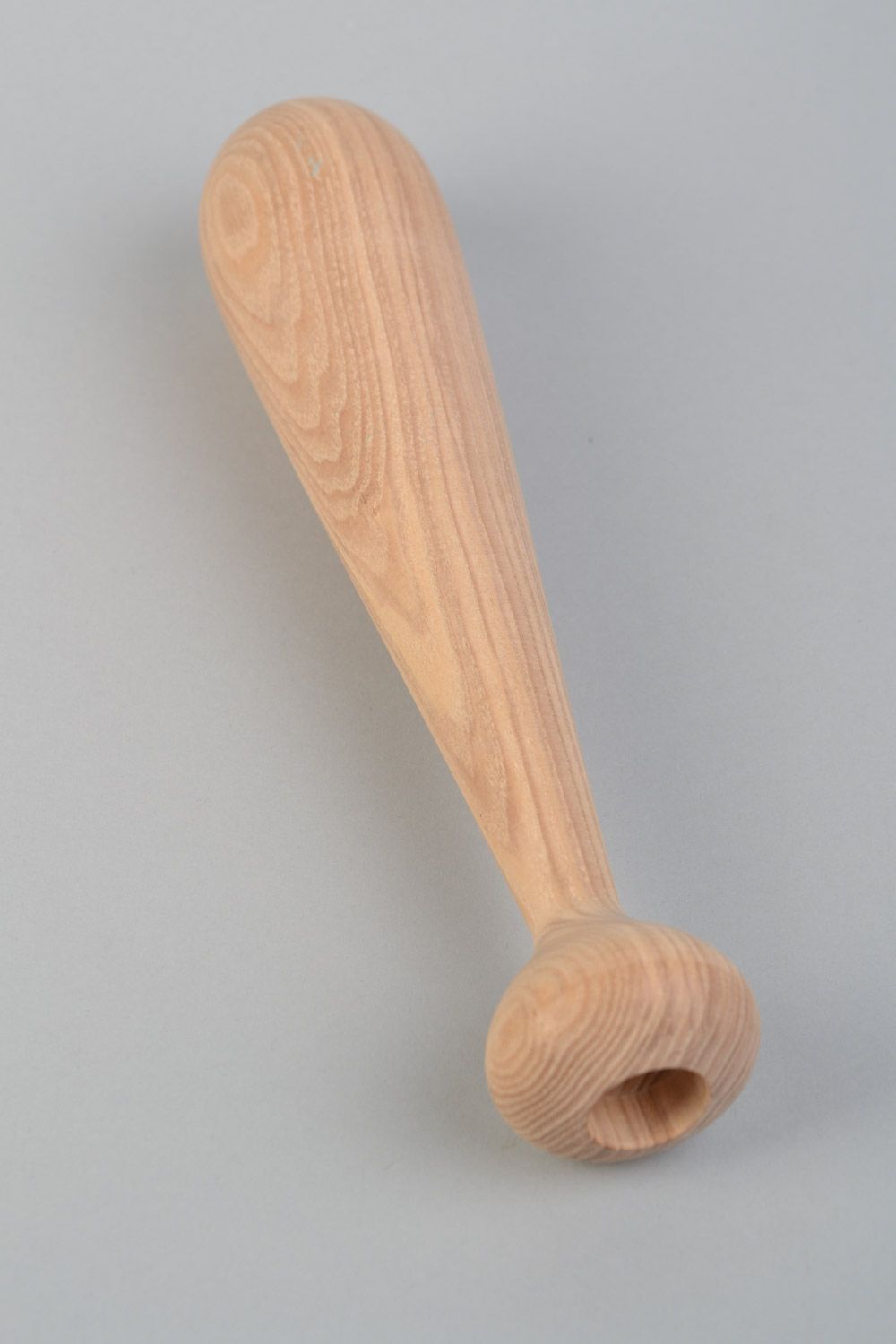 Candelero artesanal de madera de arce para una vela fino  foto 5