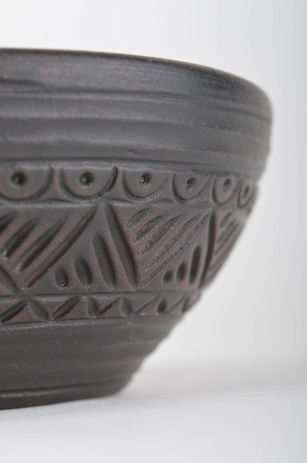 Plato hondo de cerámica hecho a mano original hermoso con capacidad de 100 ml foto 3