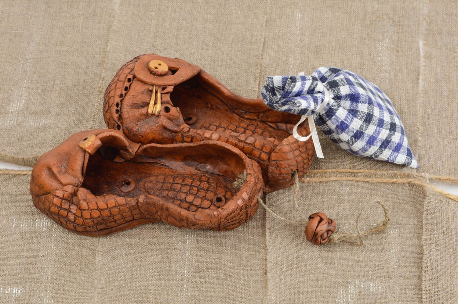 Deko Anhänger Handgemachte Keramik Wand Dekor originelle Geschenke Schuhe foto 1