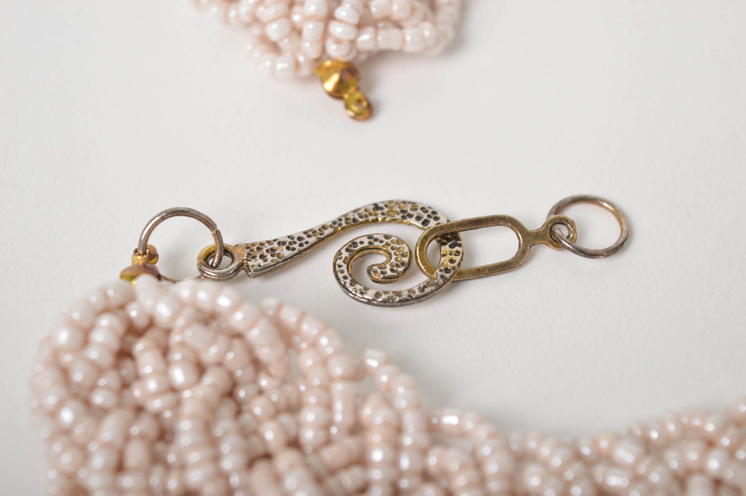 Handmade Schmuck Rocailles Kette Collier Halskette Accessoire für Frauen elegant foto 5