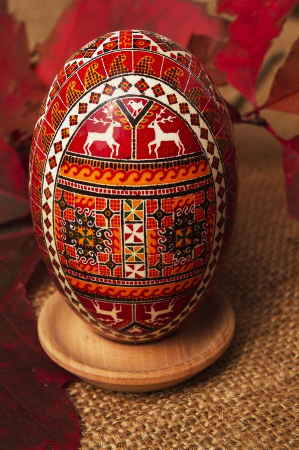 Easter egg painted by hand photo 1