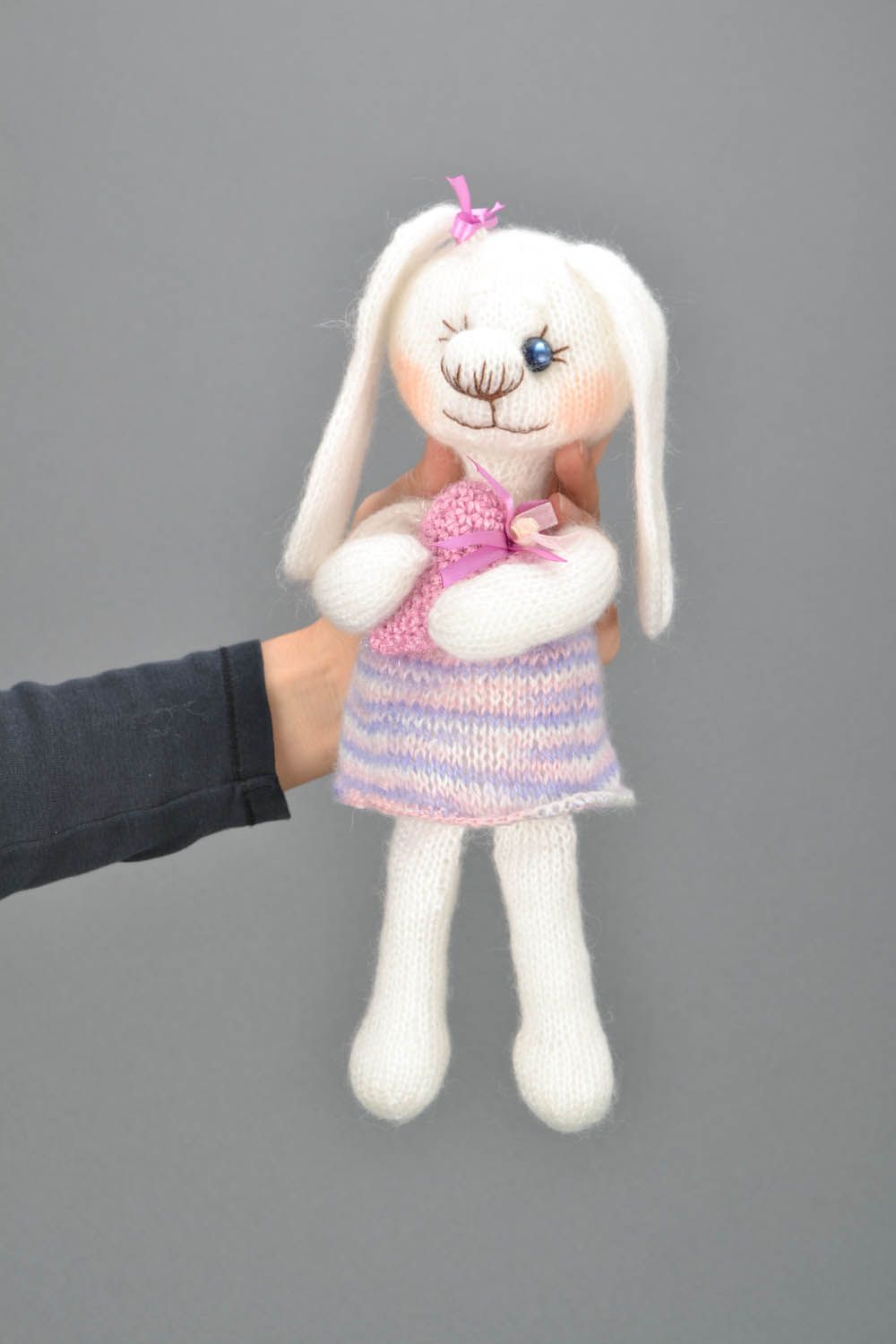Homemade soft toy Girl Bunny photo 2