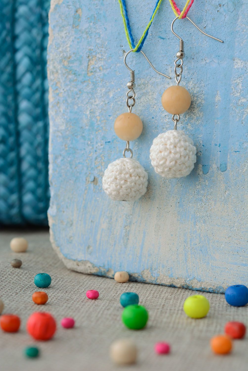 Crochet earrings photo 1
