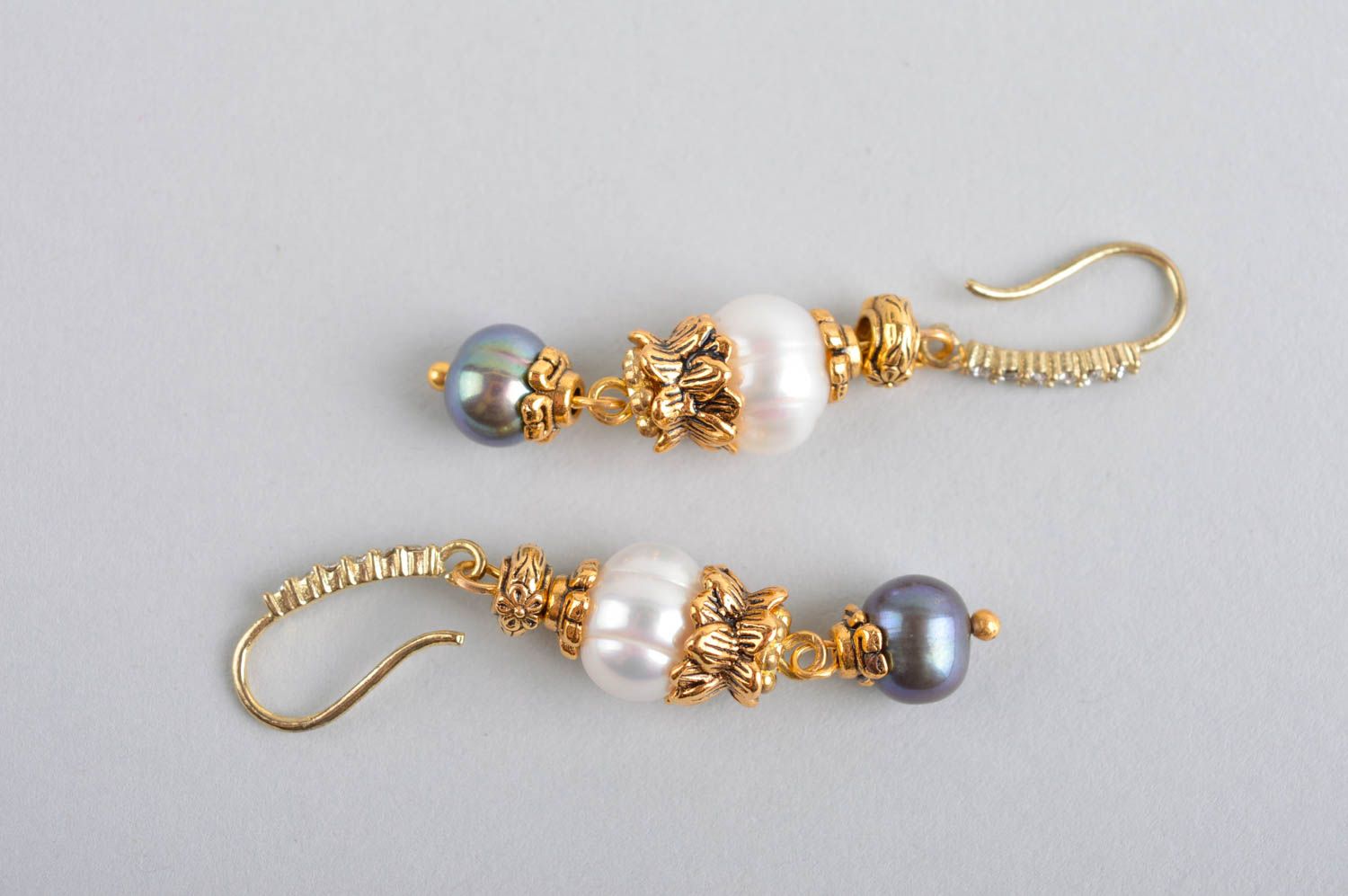 Lange Ohrringe handmade Perlen Ohrringe Juwelier Modeschmuck für Mode Damen foto 5