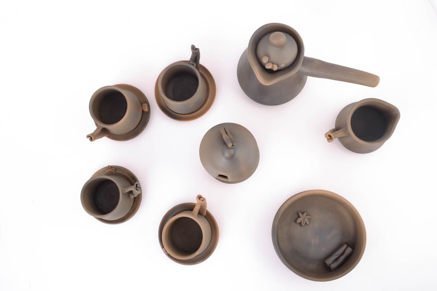Ceramic coffee set for eight items photo 3