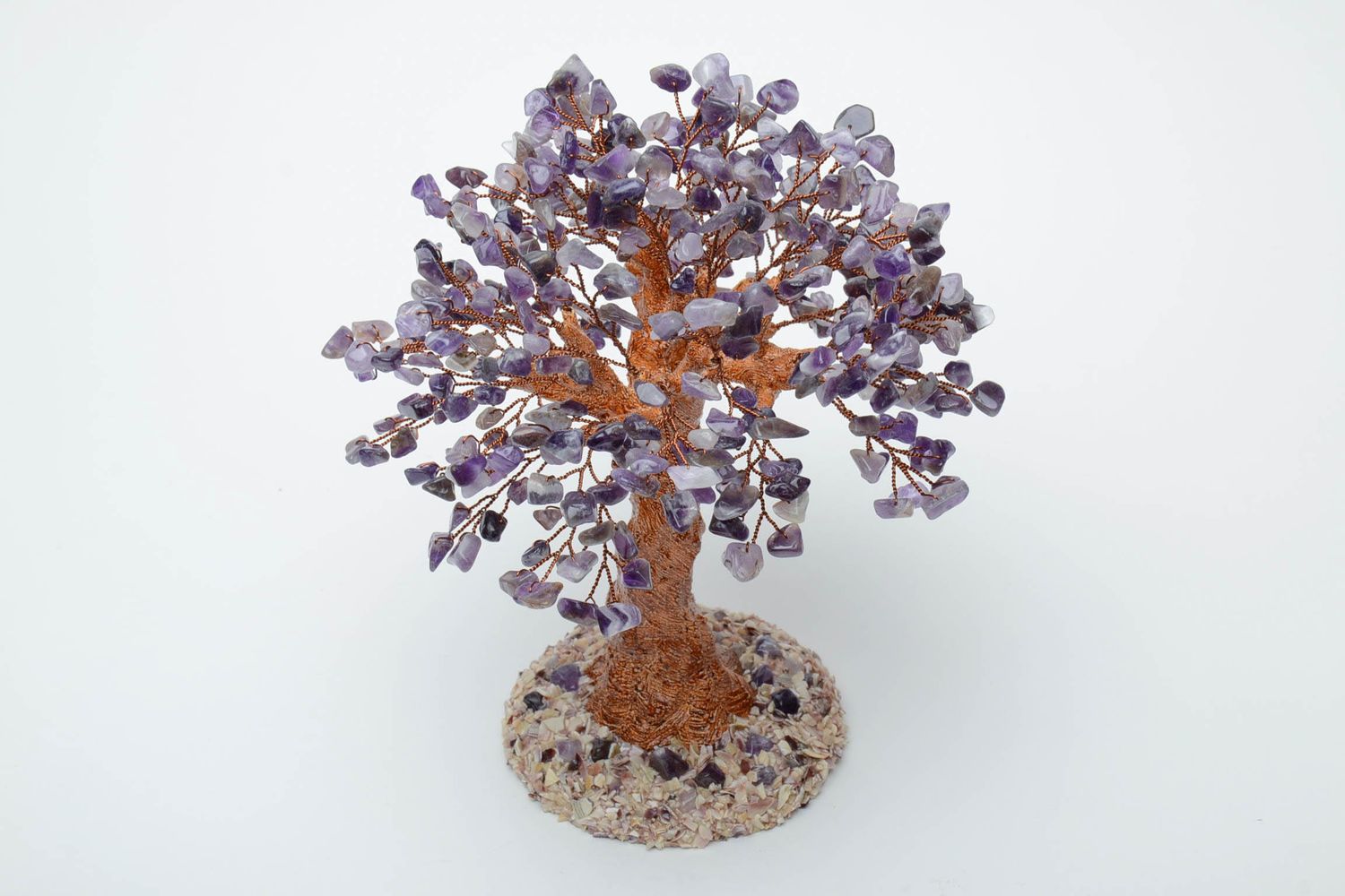 Декоративное дерево из аметиста бонсай фото 3