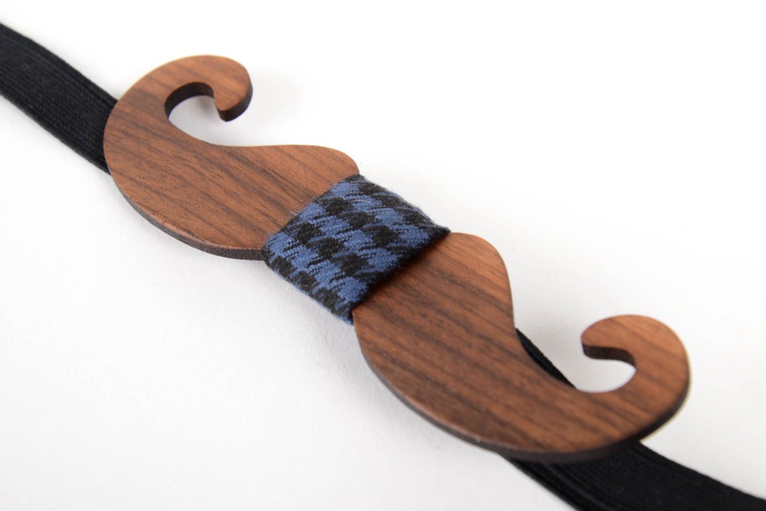 Wooden cute bow tie unusual designer accessory beautiful handmade present photo 4