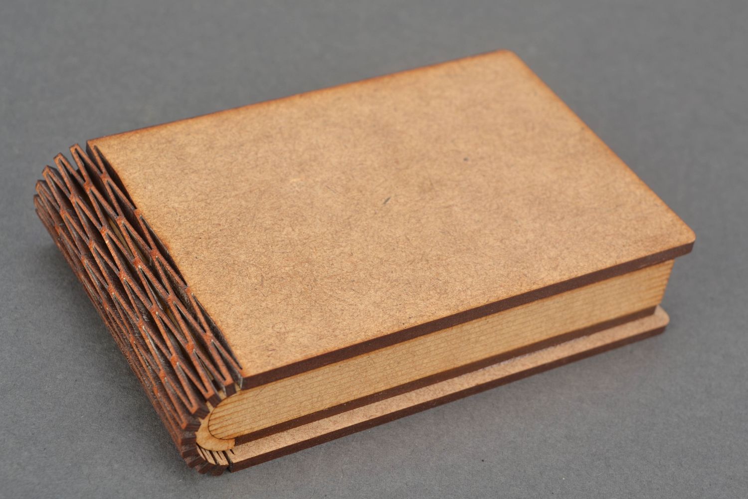 Book shaped fiberboard blank box for creative work photo 1