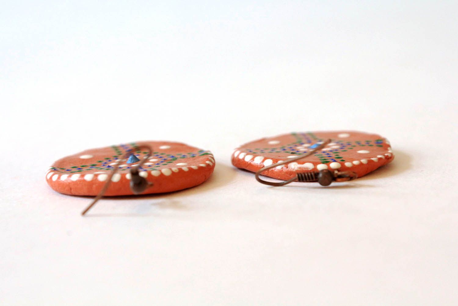 Earrings made ​​of clay Cortez photo 5