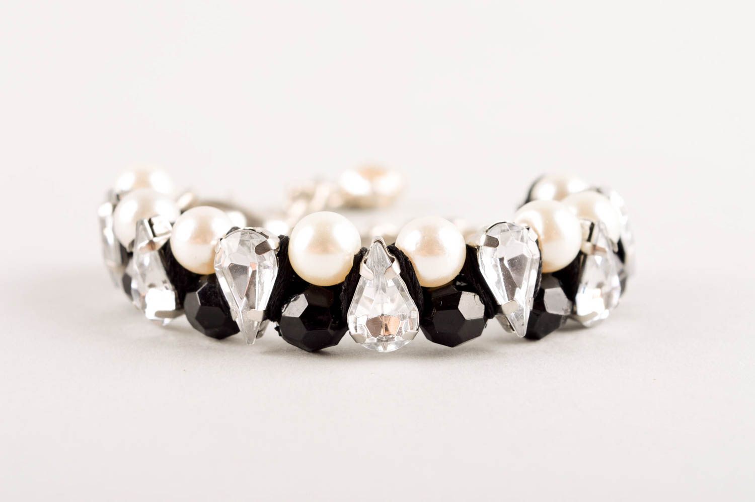 Handmade bracelet designer bracelet beaded jewelry unusual accessory gift ideas photo 3