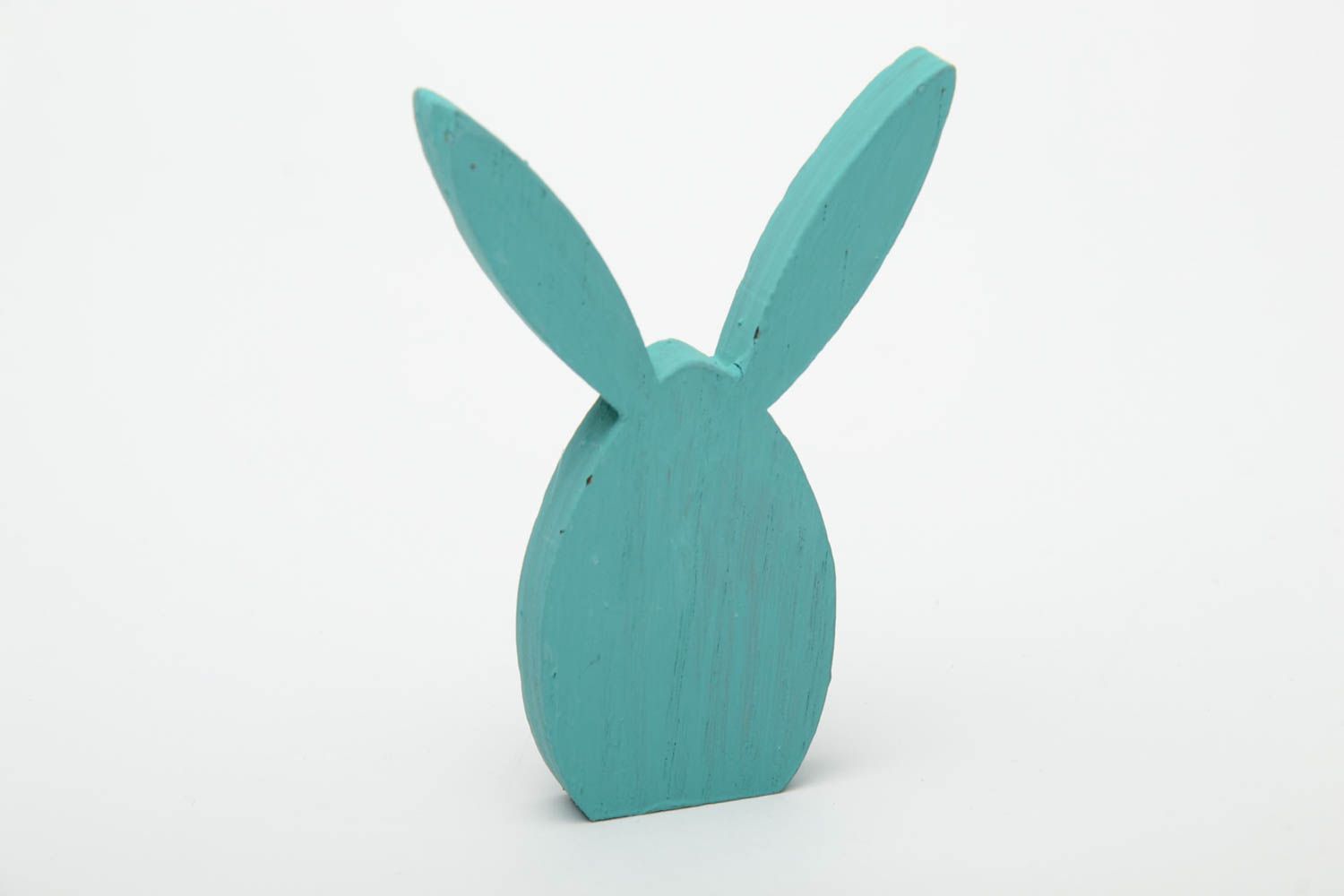 Painted plywood figurine rabbit photo 3
