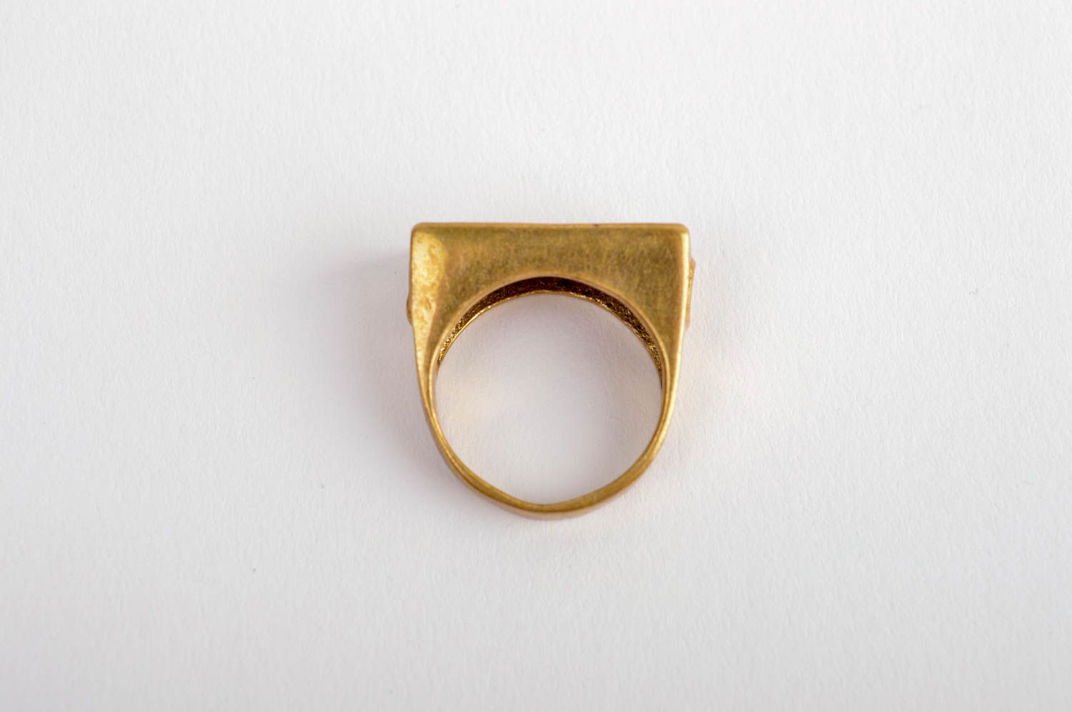 Кольцо ручной работы металлическое украшение подарок для мужчин перстень фото 5
