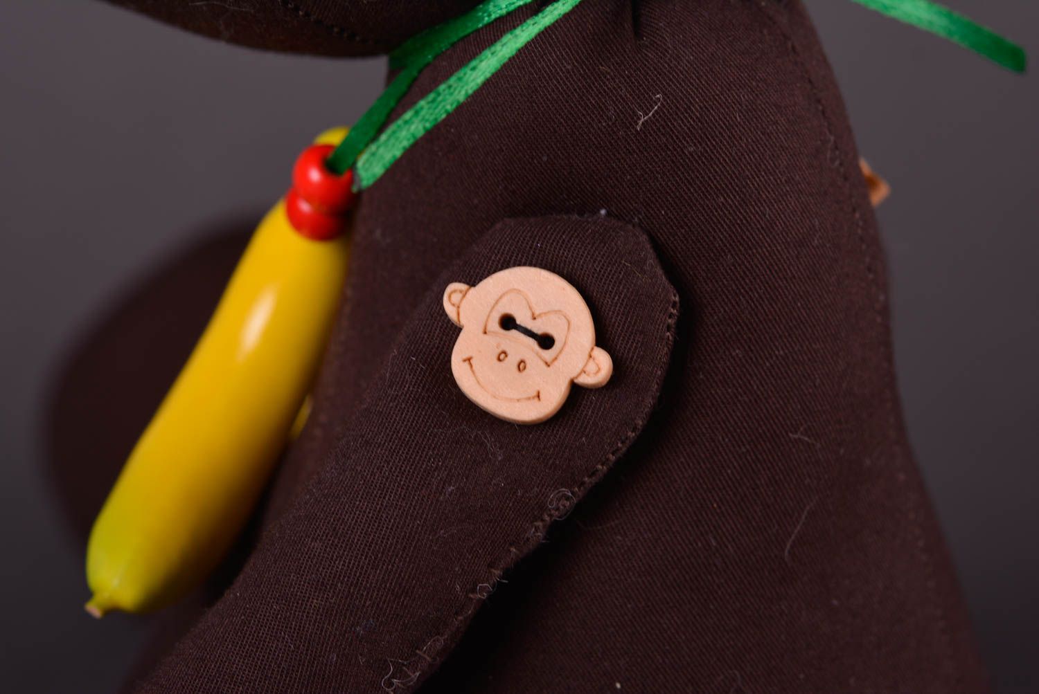 Plüsch Affe handmade Stoff Kuscheltier Geschenk für Kinder Kuscheltier Affe foto 5