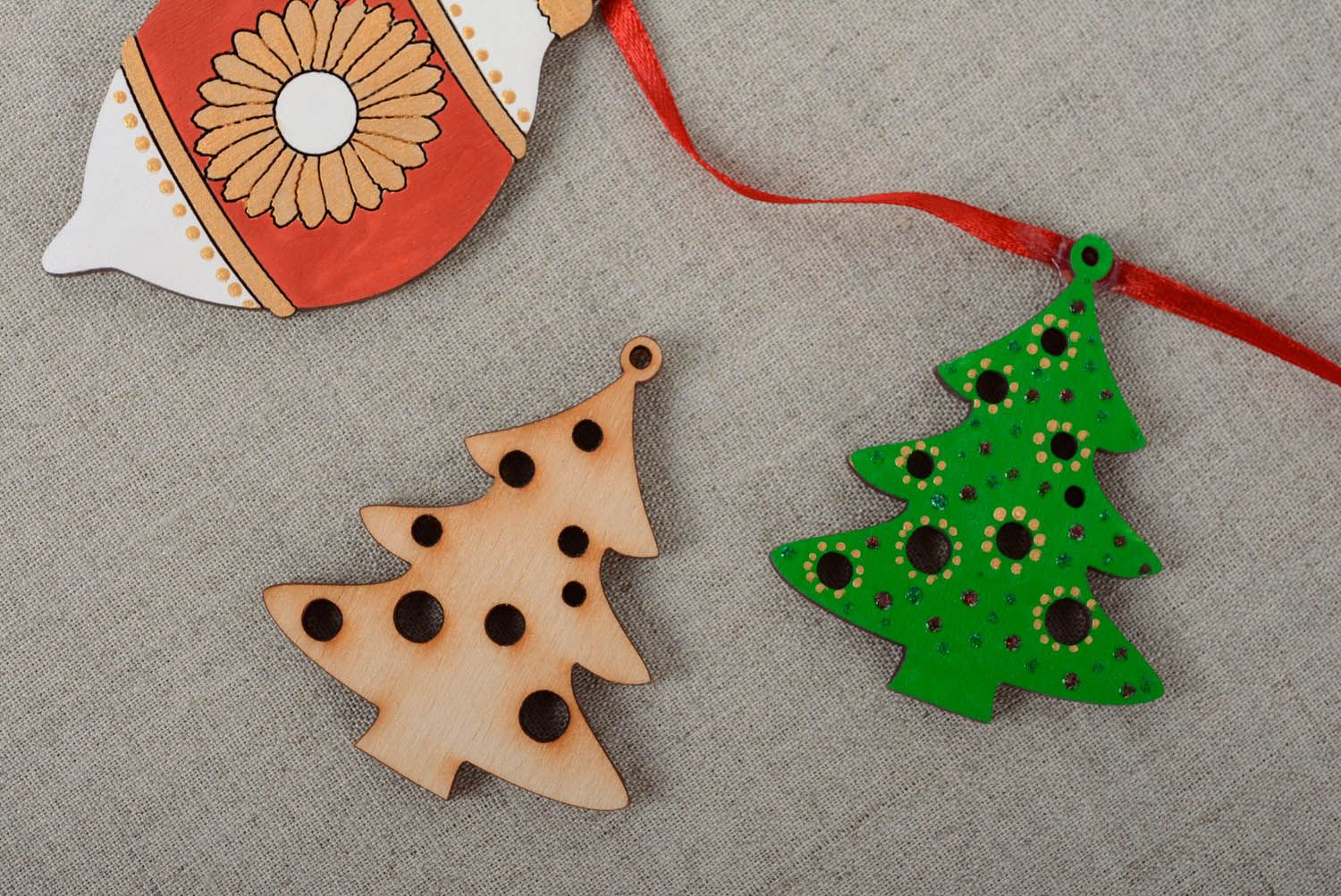 Craft blank for New Year's decoration Christmas Tree photo 3