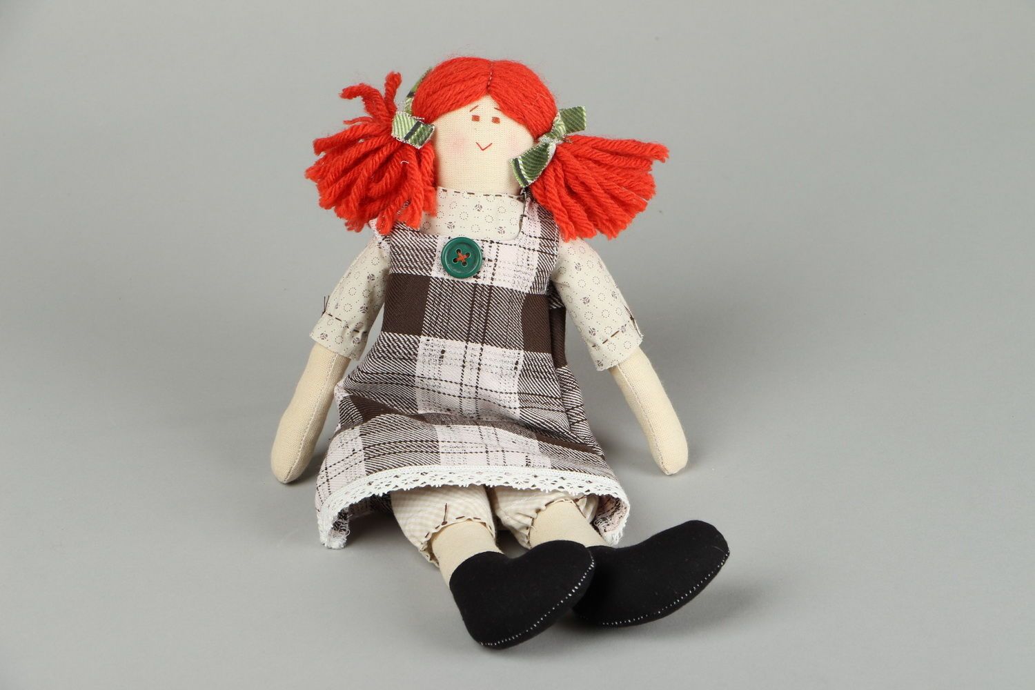 Кукла-примитив из ткани Энн фото 2