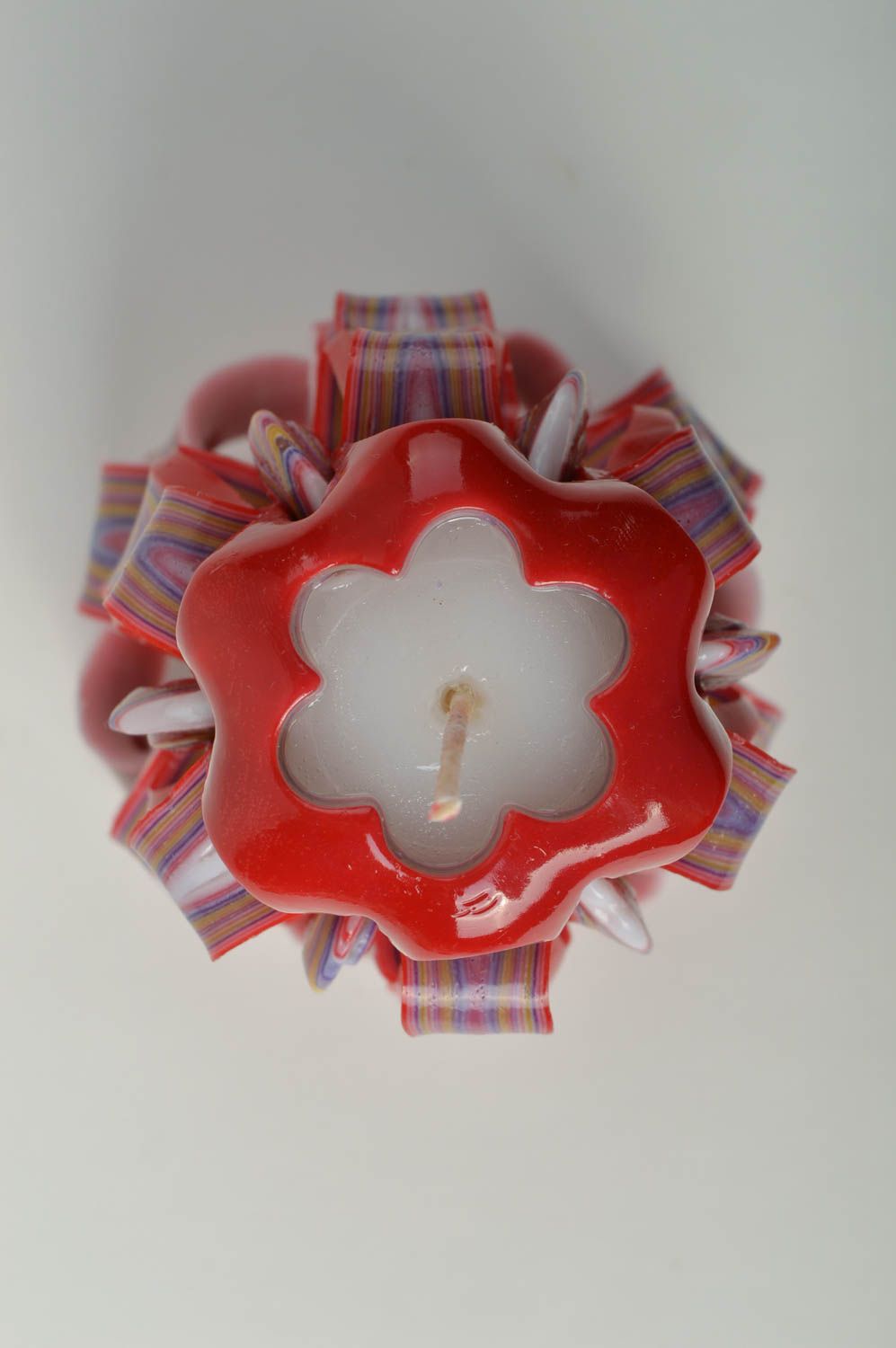 Vela decorativa hecha a mano decoración de casa vela de colores regalo original  foto 4