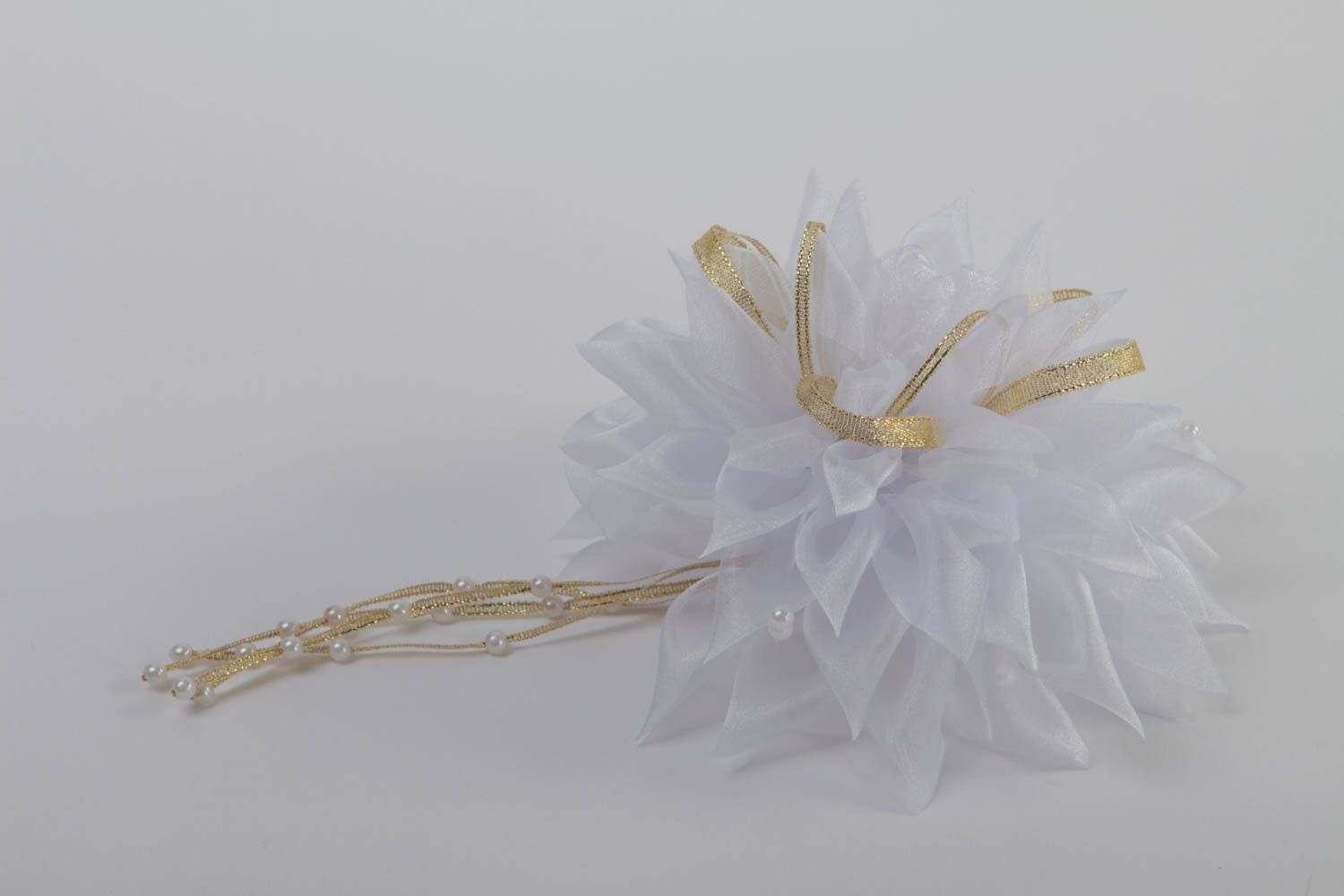 Handmade hair accessories hair scrunchie flower hair tie gifts for children photo 2