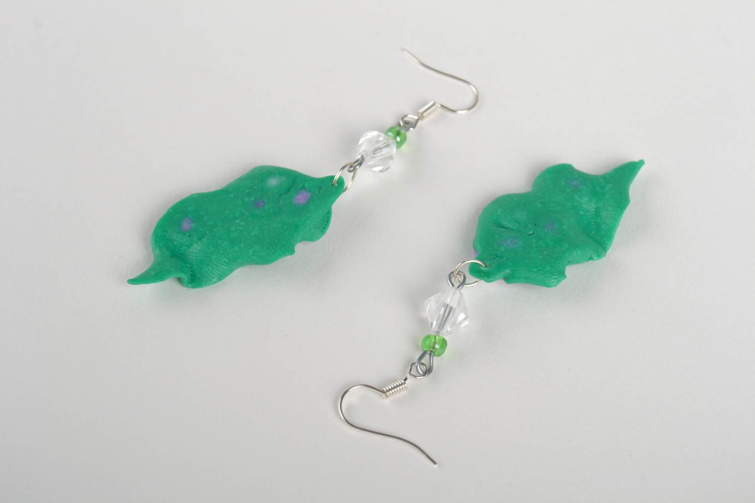 Handmade earrings designer earrings handcrafted jewelry polymer clay gift ideas photo 4