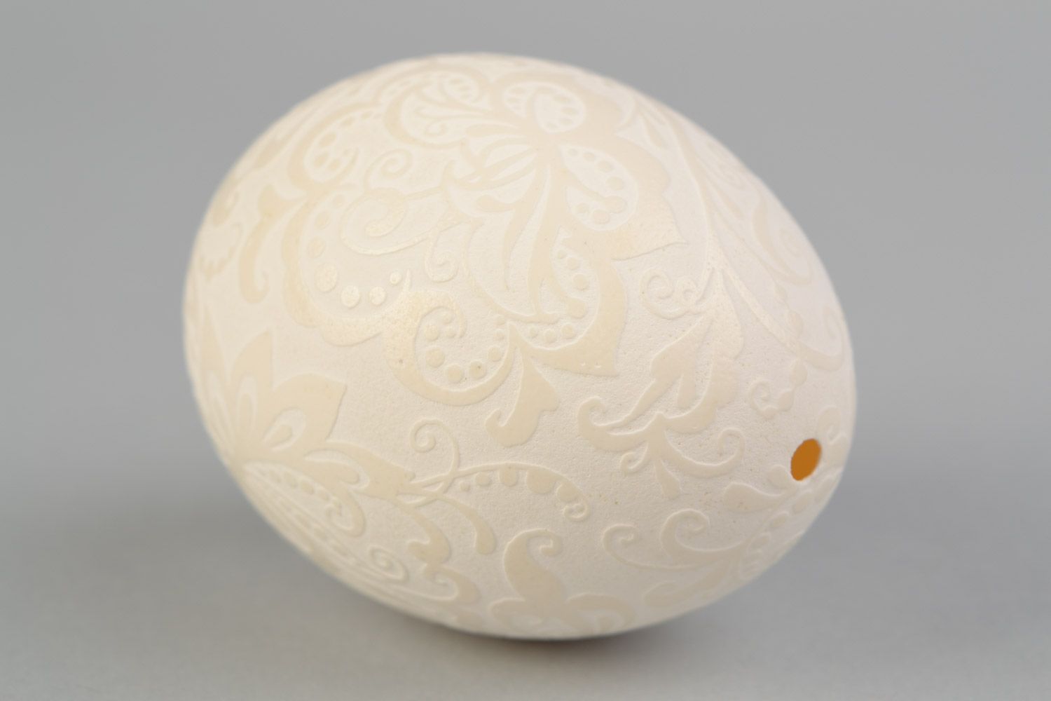 Huevo de Pascua artesanal en técnica de corrosión con vinagre original vaciado foto 5