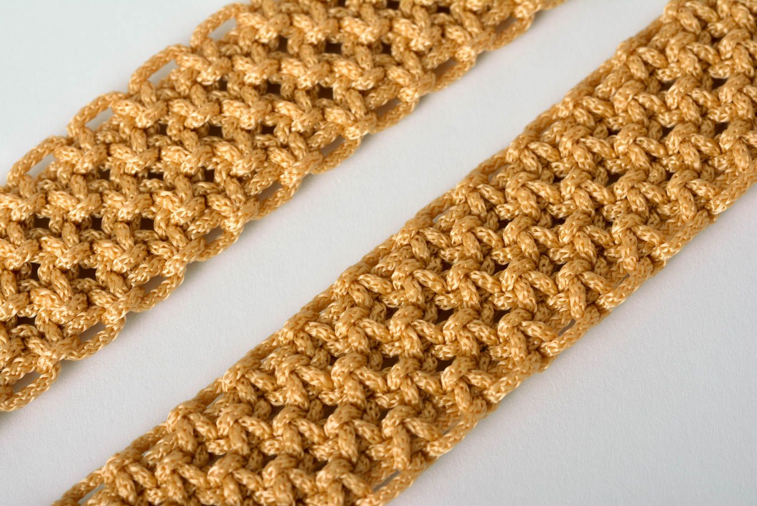 Macrame belt handmade woven belt for women textile belt macrame accessories photo 4