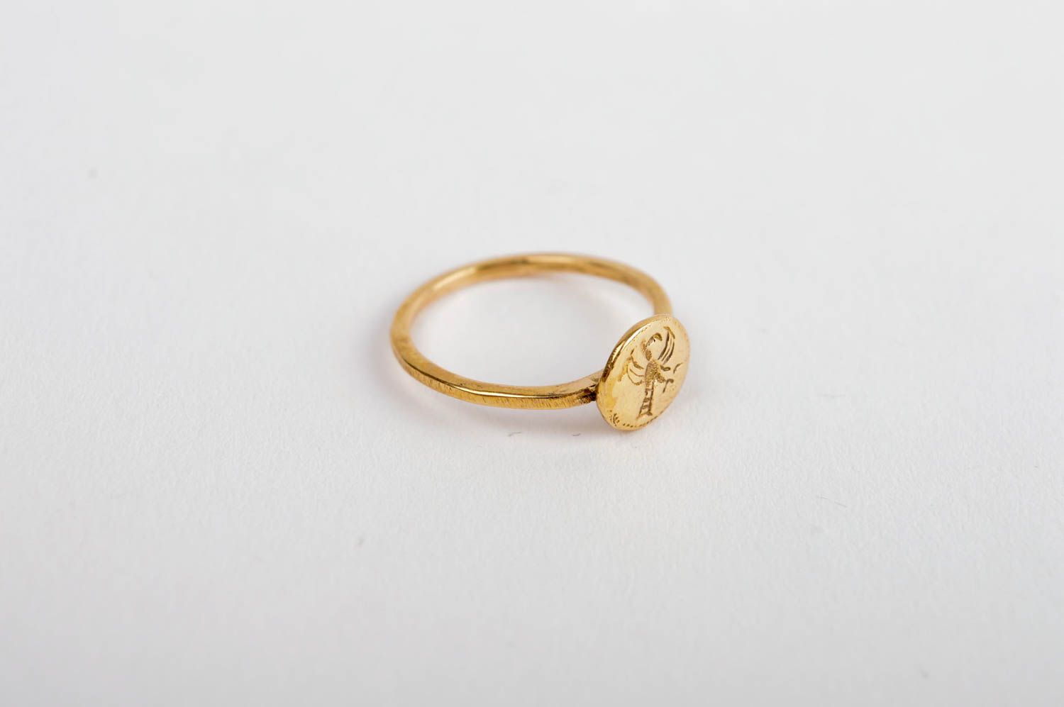 Handmade Schmuck feiner Ring Accessoire für Frauen Messing Ring modisch foto 2