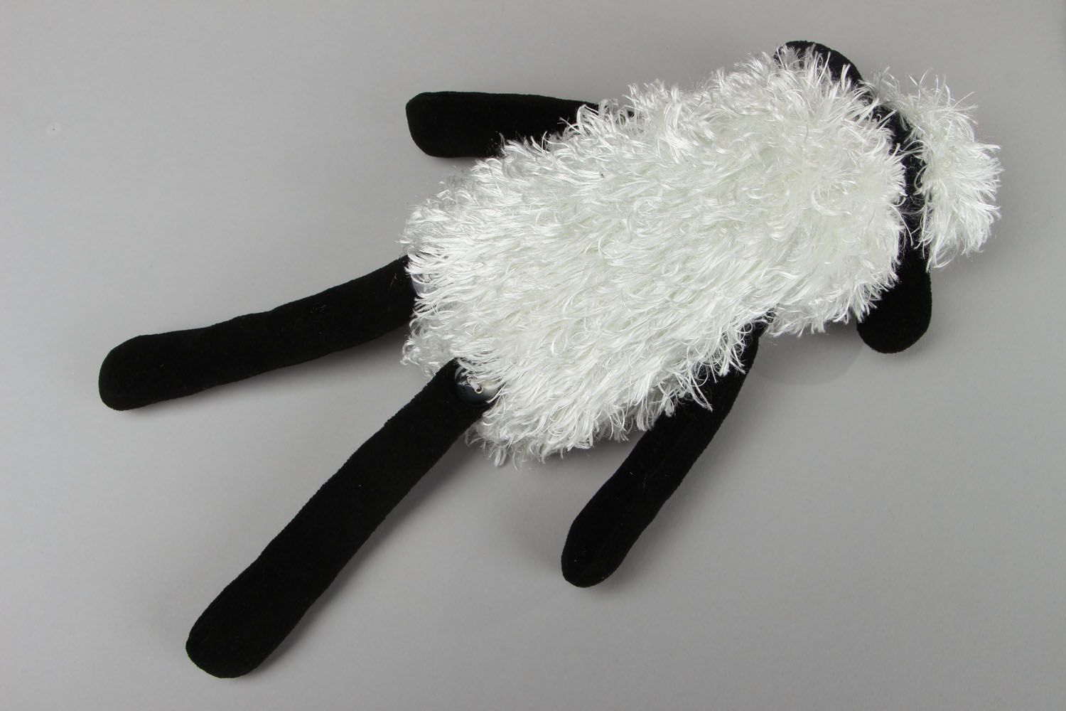 Soft fabric toy Black lamb photo 3