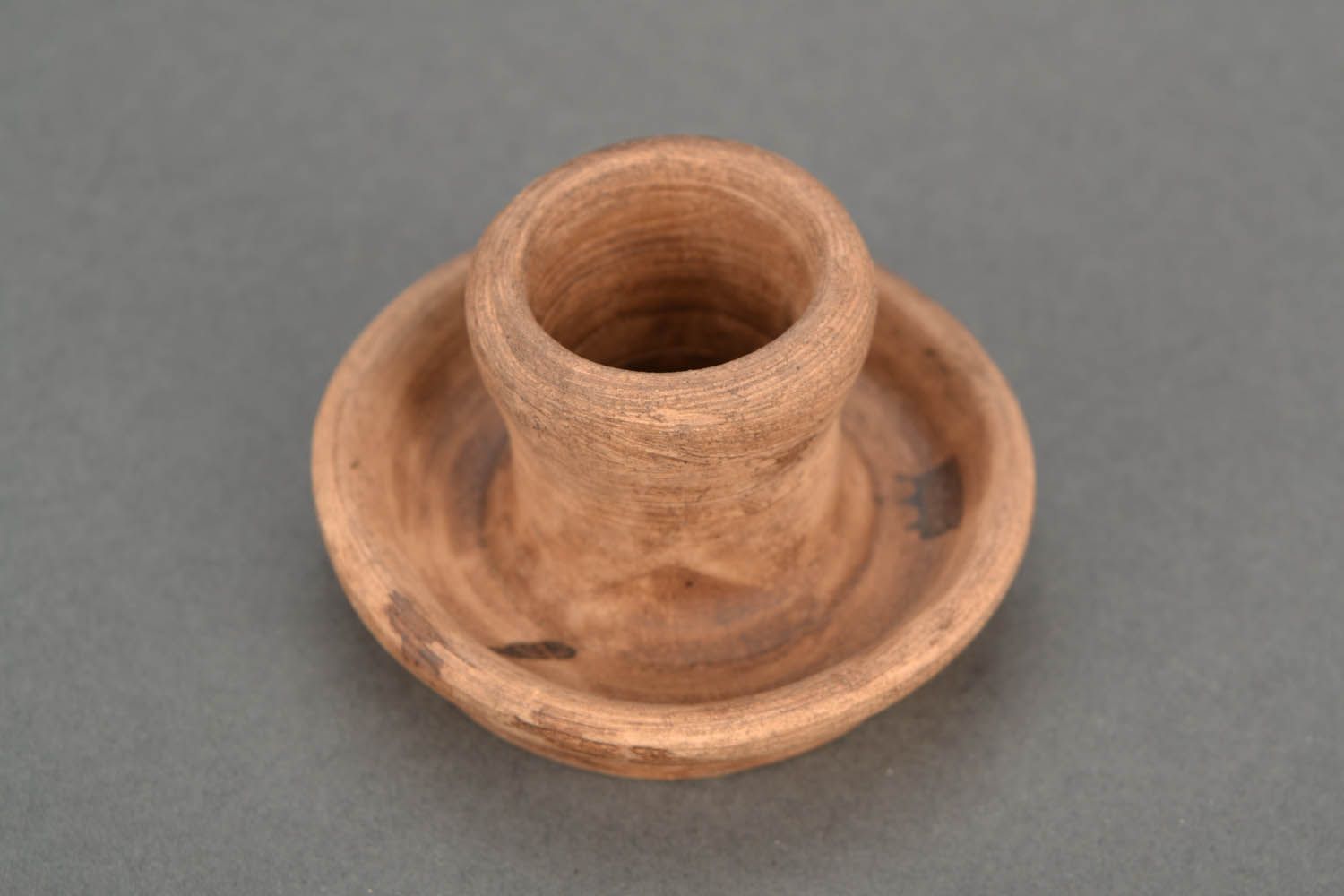 Clay candle holder photo 3