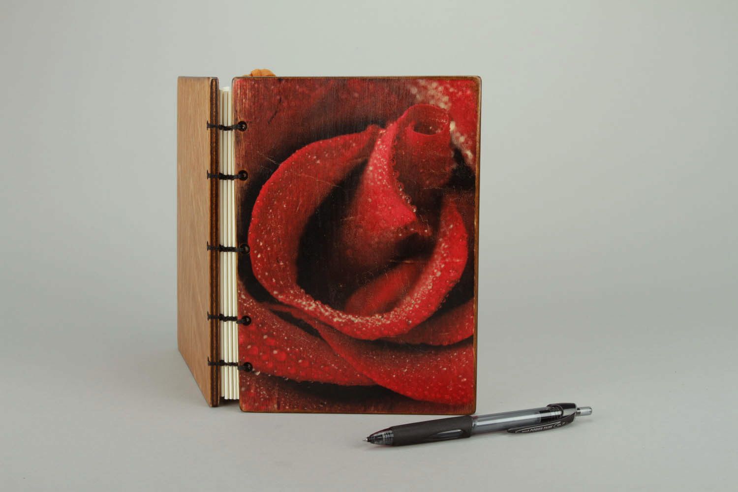 Leather notebook Rose photo 1