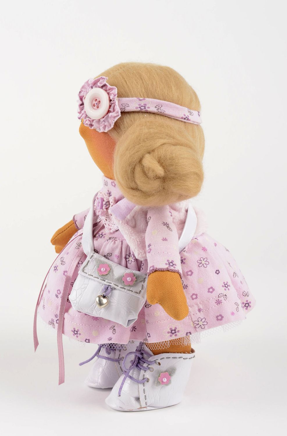 Кукла ручной работы кукла из ткани авторская кукла для украшения дома стильная фото 2
