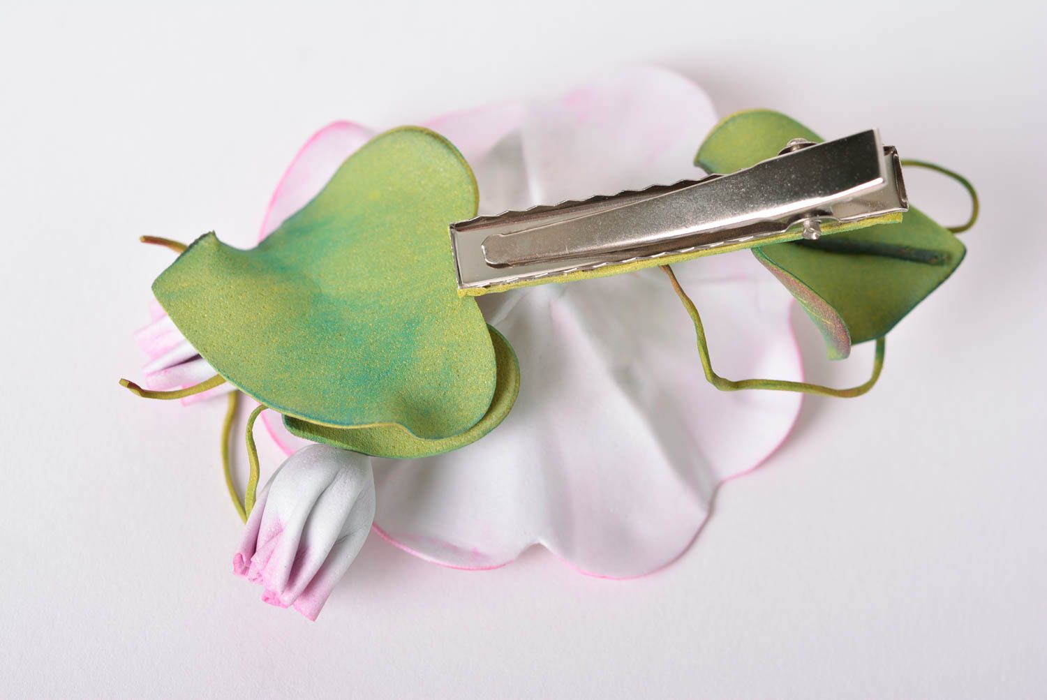 Gancho artesanal con flor de goma EVA accesorio para el cabello regalo original foto 2