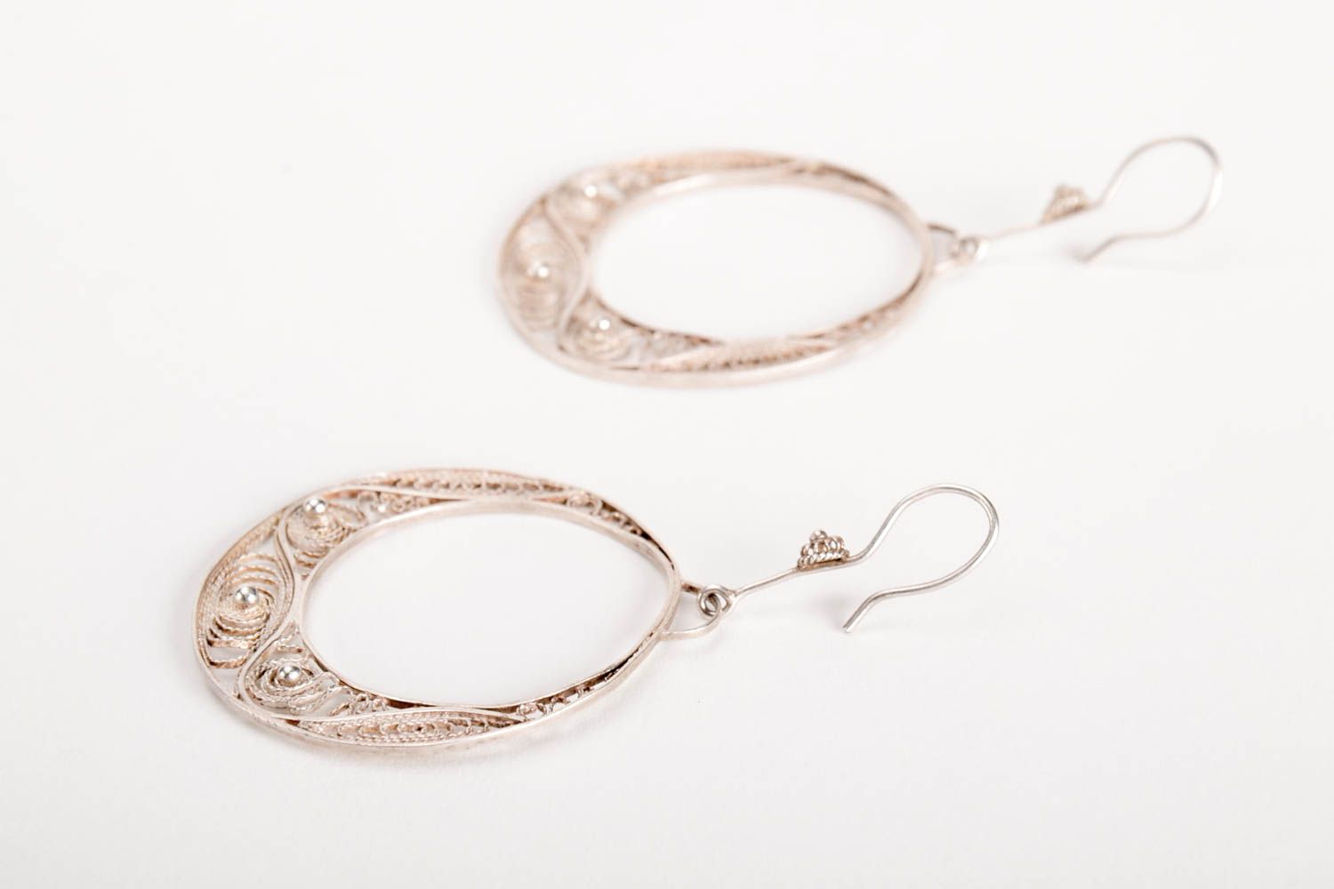 Handmade Ohrringe Designer Schmuck Accessoires für Frauen Damen Ohrringe massiv foto 4