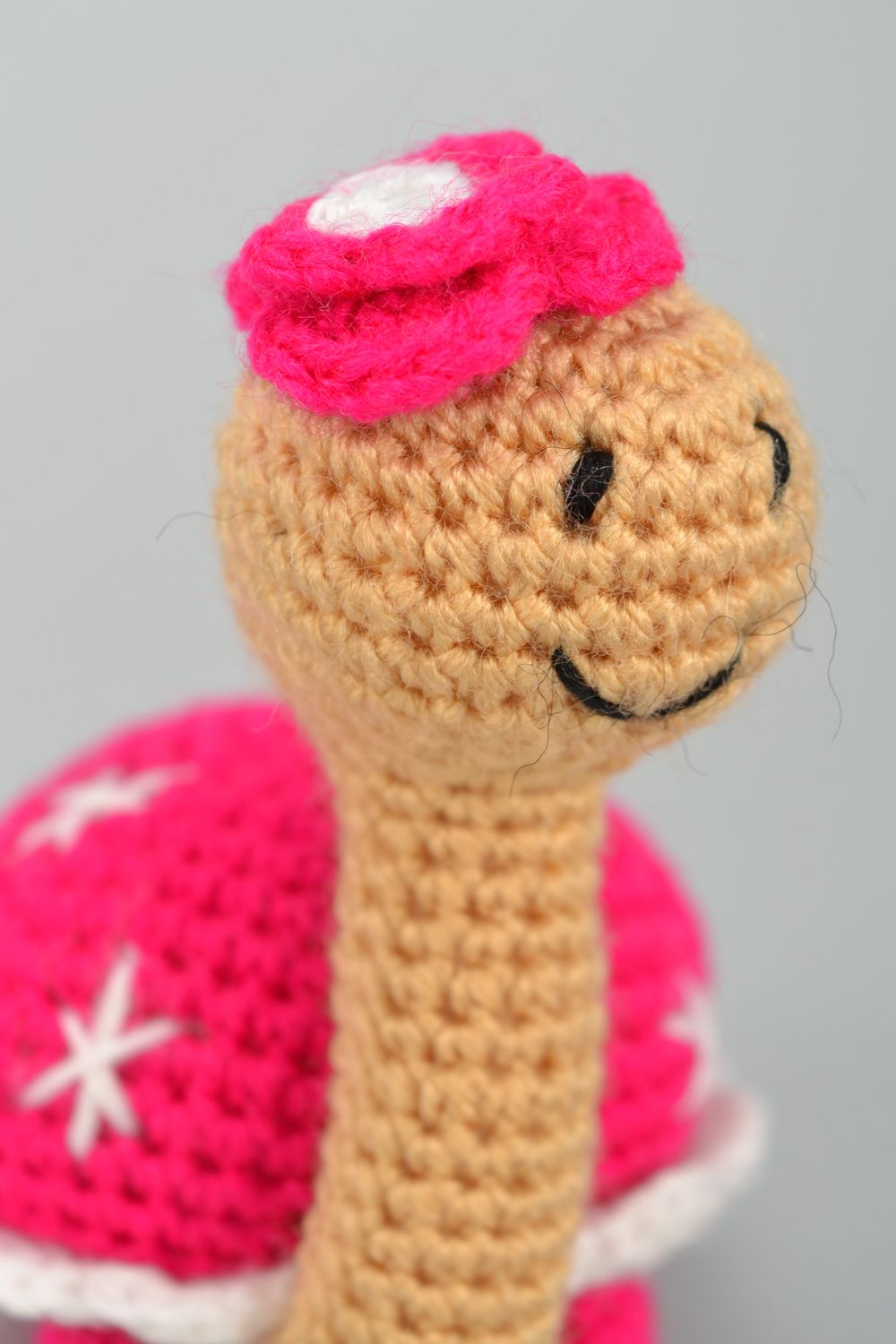 Handmade soft crochet toy Turtle photo 3
