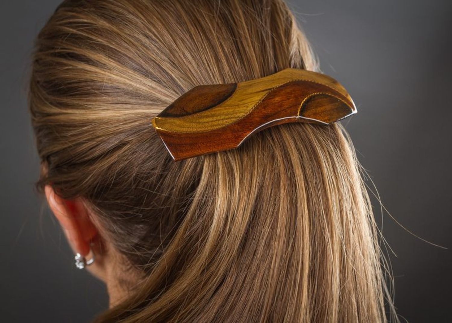 Wooden hairpin photo 2