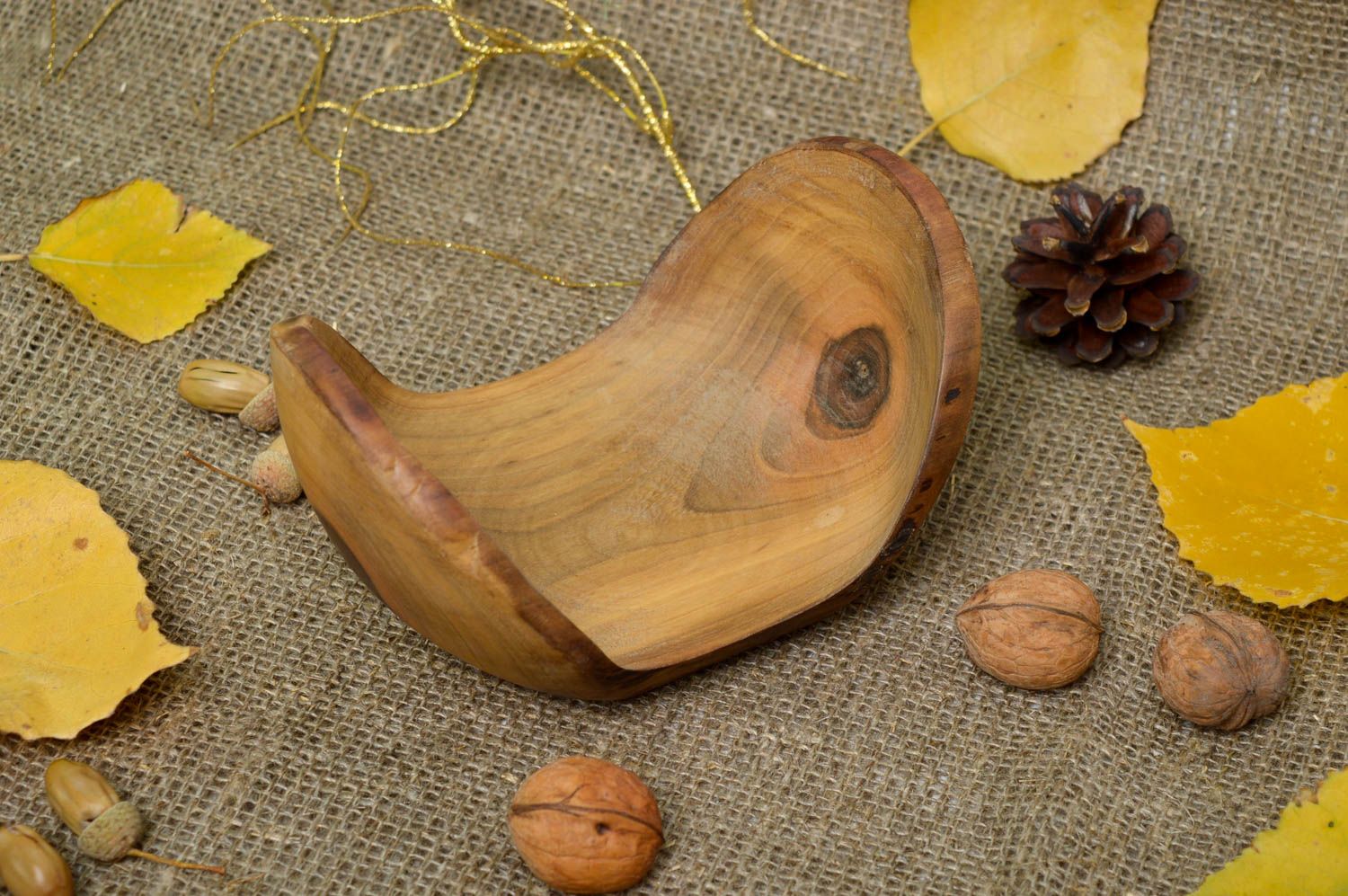 Objeto de madera natural artesanal decoración de interior regalo para mujer foto 1