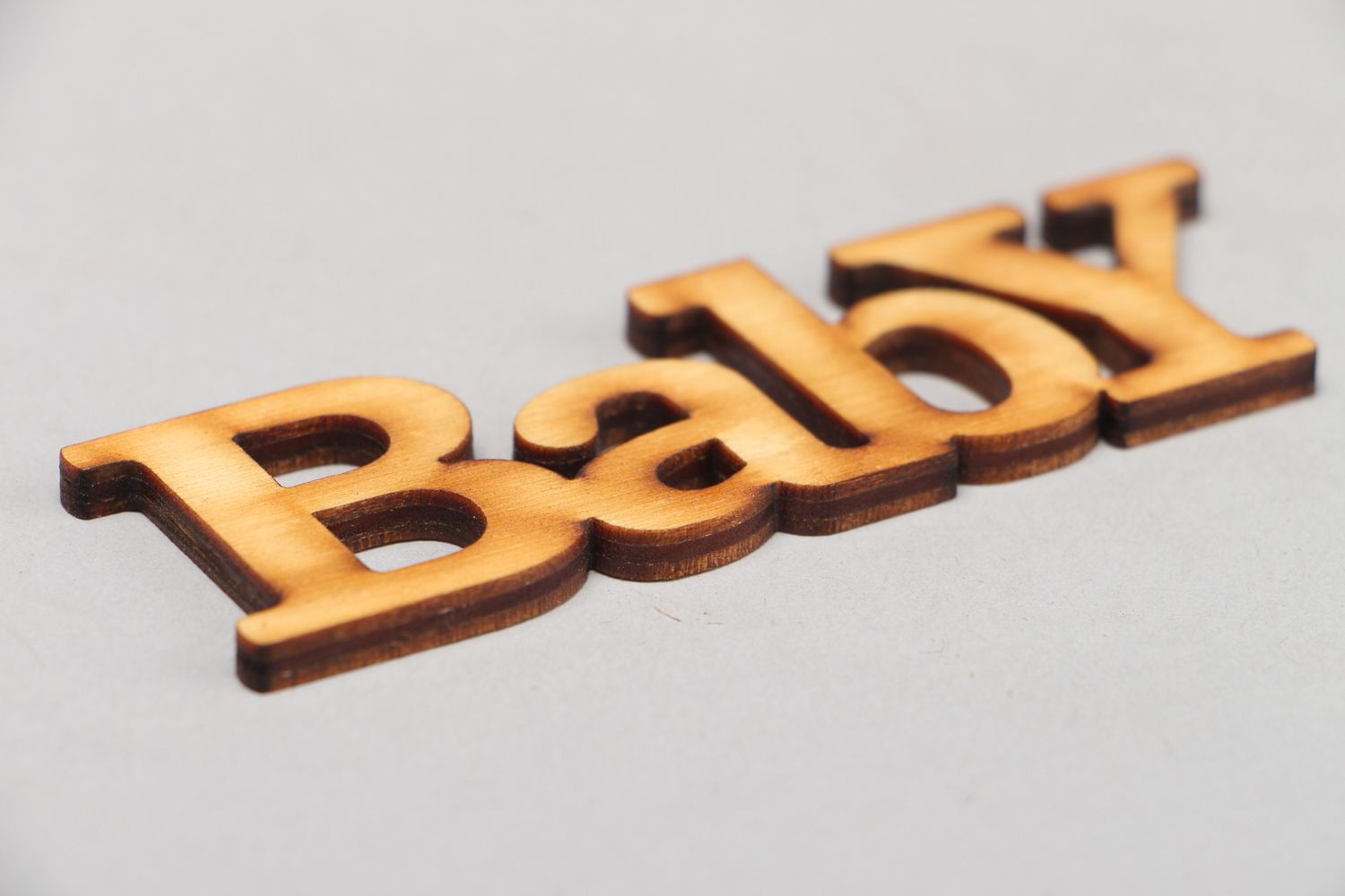Plywood craft blank lettering Baby photo 2
